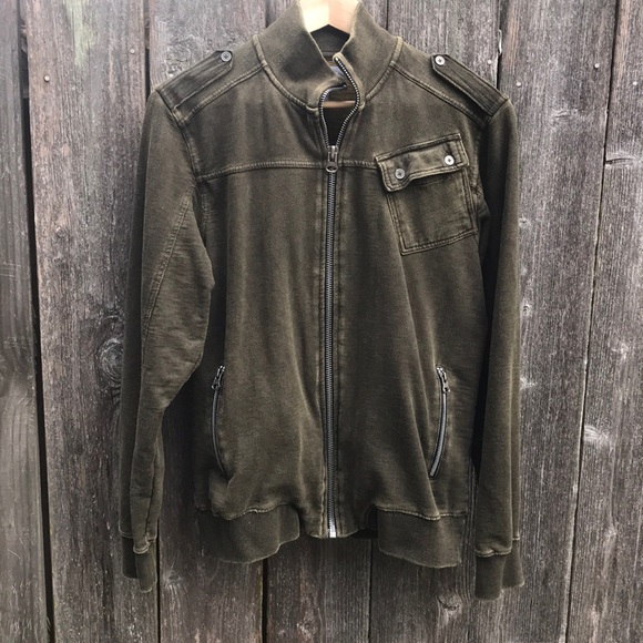 Standard Cloth Other - Standard Cloth green zippered jacket size M